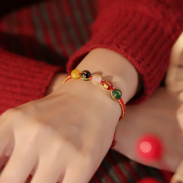 浮笙梦 五路财神手绳#好运 玛瑙 饰品 男女同款情侣款