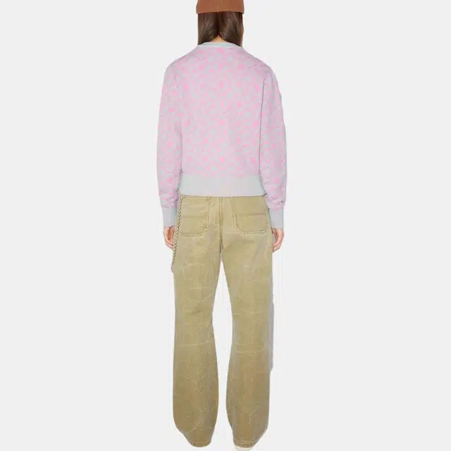Acne Studios Face Wool Knit Pink