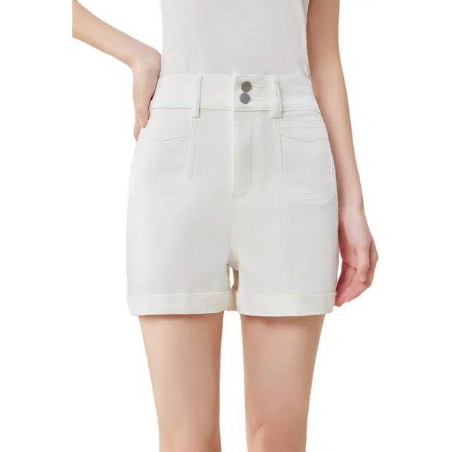 爱依服 设计感通勤百搭休闲短裤 女款