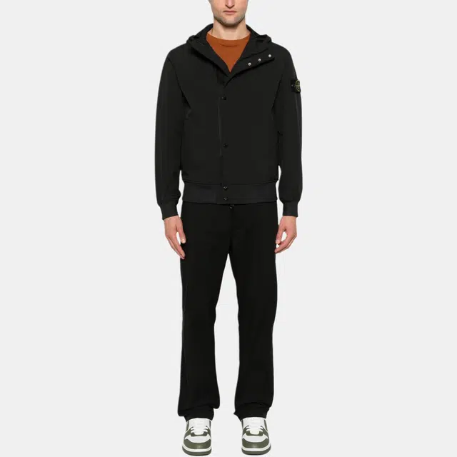 Stone Island Soft Shell Jacket Black