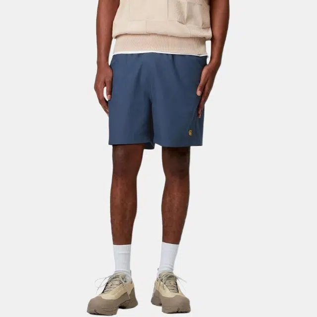 Carhartt WIP Chase Swim Trunks Dark Blue