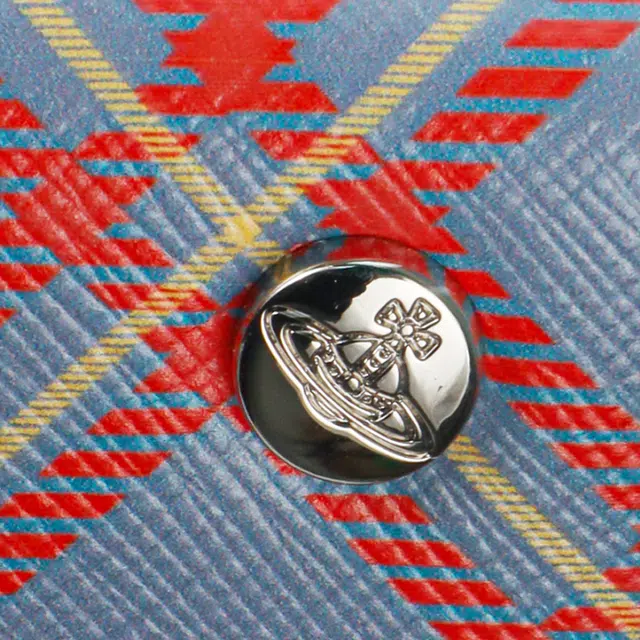 Vivienne Westwood Orb Leather Shoulder Bag Blue