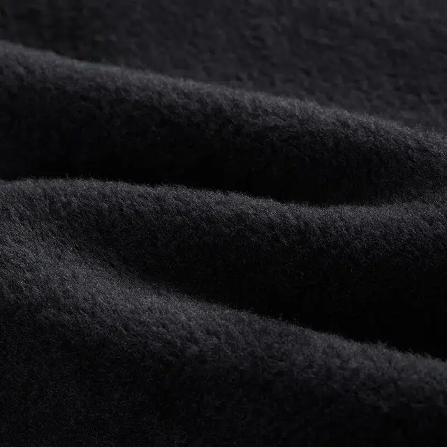 青少年 安踏儿童 字母中腰舒适透气加绒保暖针织运动裤 梦幻黑