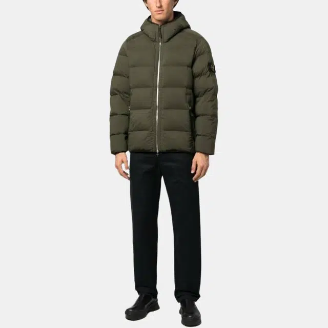 Stone Island FW23 Nylon Down Jacket Green