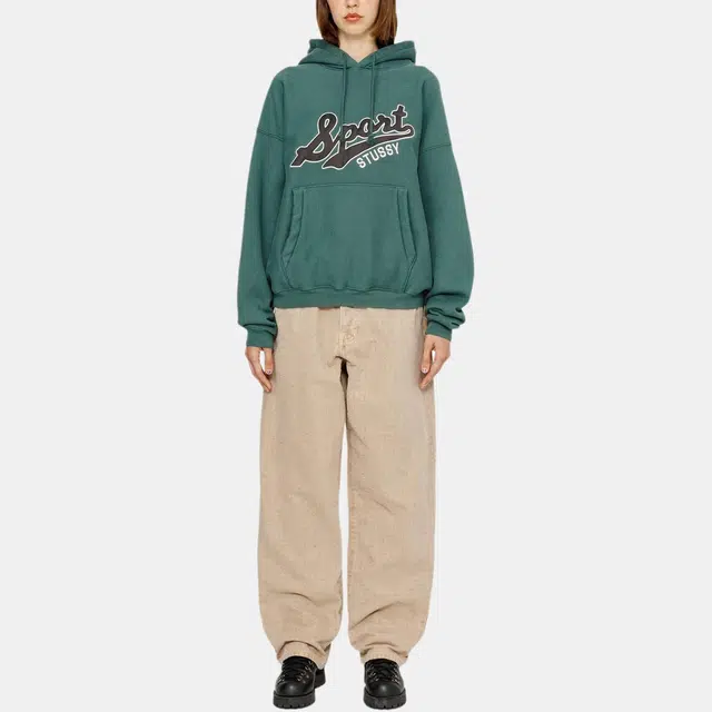Stussy FW24 Satin Patch Oversized Hoodie