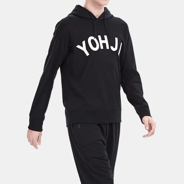 Y-3 YOHJI Logo Hoodie Black