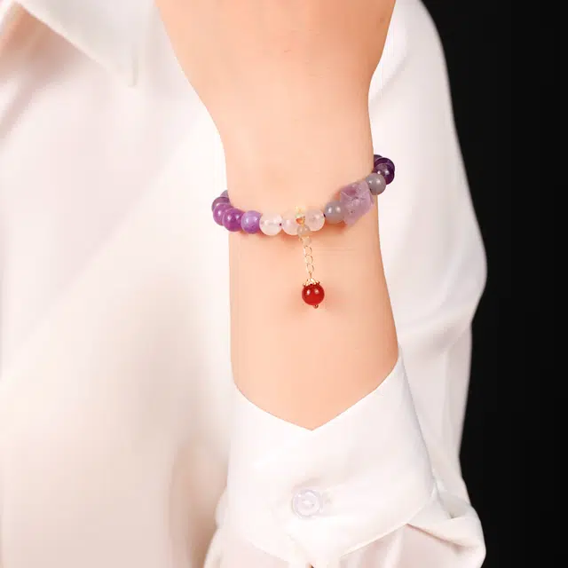 悠笙 九紫离火多宝本命年转运纳福 水晶 玉石手串 男女同款情侣款