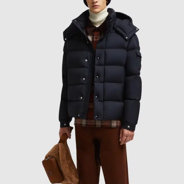 Moncler Vezere Short Down Jacket Navy