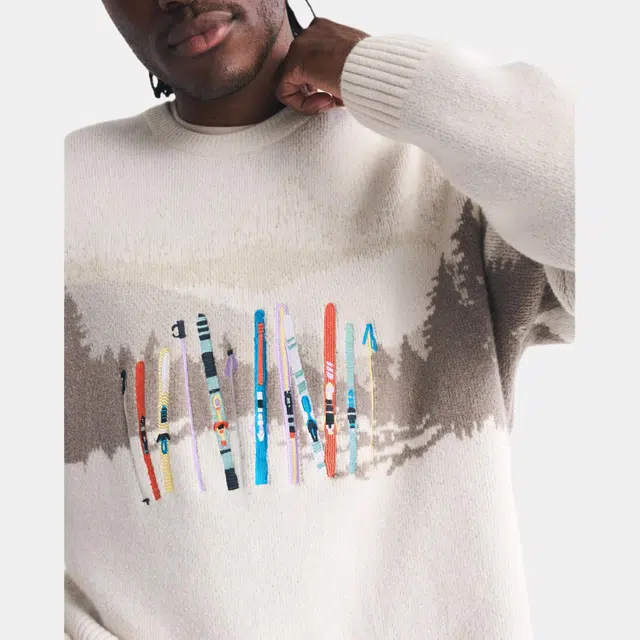 Abercrombie & Fitch Oversized Ski Pattern Sweater