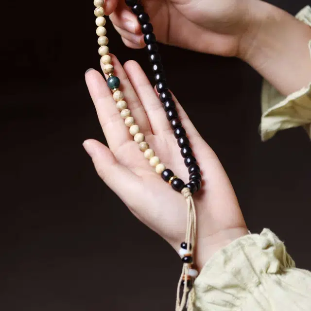 爵倾 水墨丹青来财 黑檀 珠串 男女同款情侣款