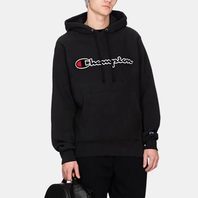 Champion Reverse Weave Hood Black