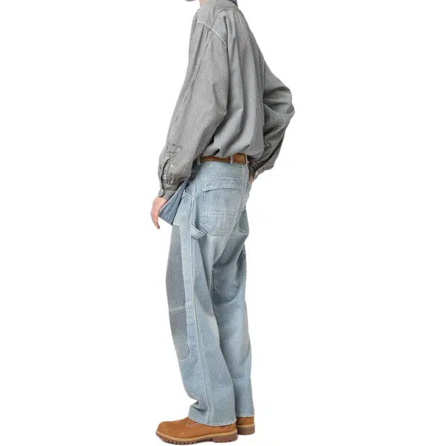 bowwow SS25 HICKORY PAINTER PANTS with SEPARATE APRON