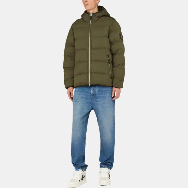 Stone Island FW23 Nylon Down Jacket Green