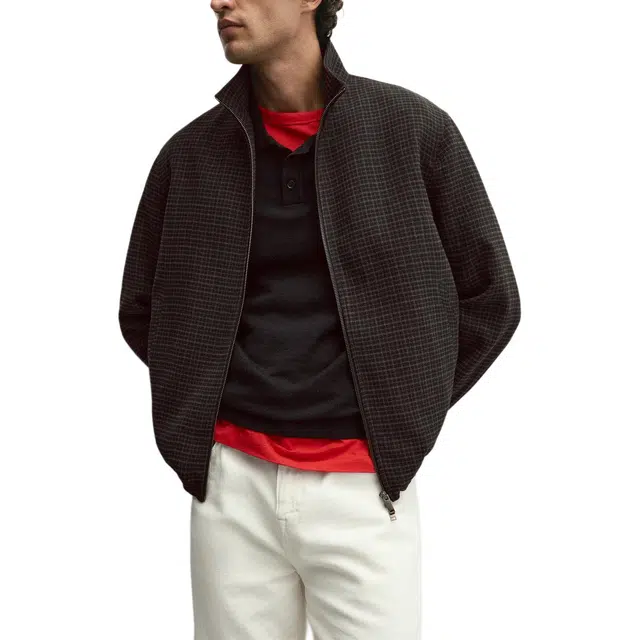 ZARA Plaid Relaxed Jacket