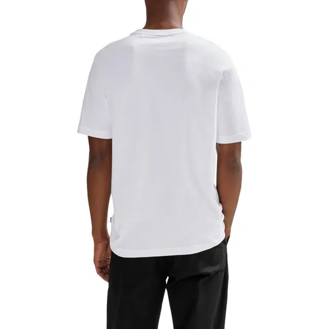 HUGO BOSS Cotton-Jersey T-Shirt With Seasonal Artwork T