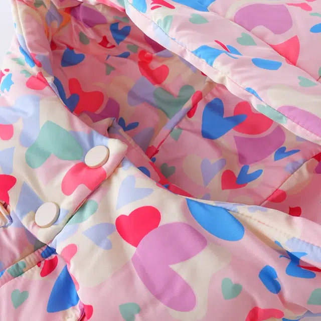 玛米玛卡 连帽亲肤透气柔软羽绒服 粉色 中小童