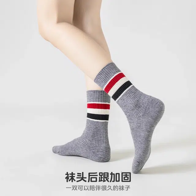 十三日季 含羊毛加绒保暖百搭潮流中筒袜 女款 组合装