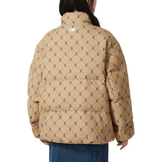 MLB Basic Boston Red Sox Down Jacket Light Beige