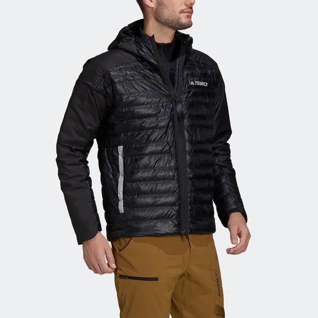 adidas Myshelter Down Hooded Jacket Logo