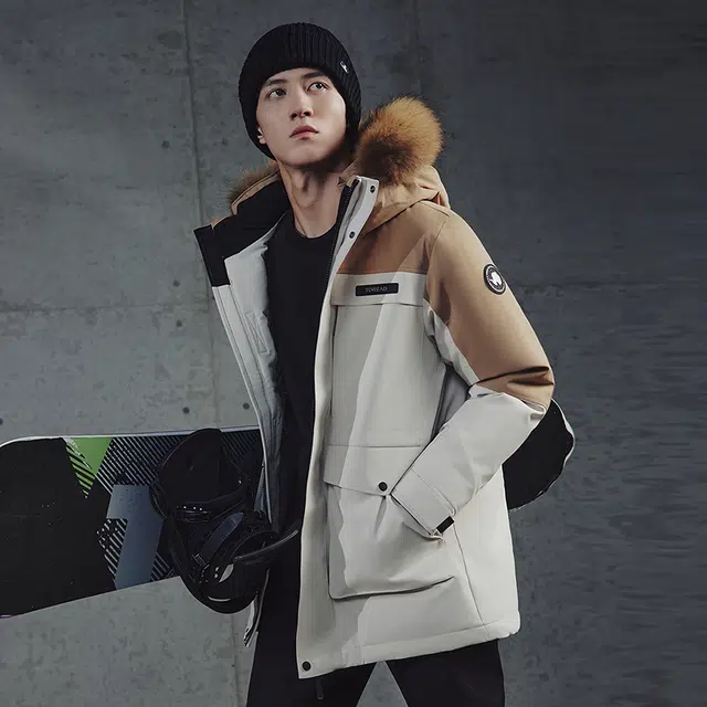 探路者 羽绒服 男款潮流冬季 防风锁温御寒 防泼水 户外 鹅绒保暖 男女同款