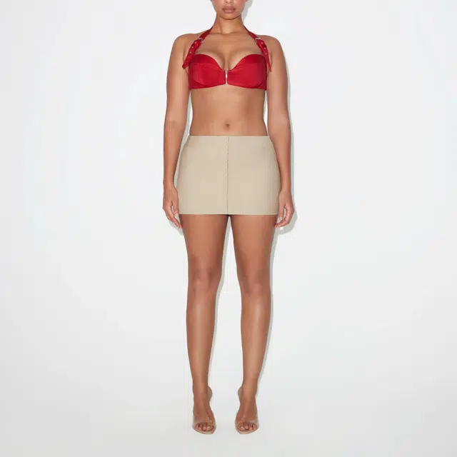 Khy x Dilara Findikoglu SS25 Satin Zipper Bralette