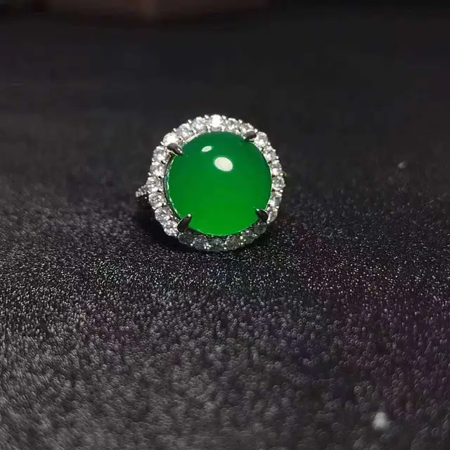 识恩 转运珠 设计师款简约新中式简约精致圆珠#好运 玉髓 戒指 女款