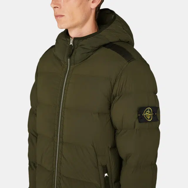 Stone Island FW23 Nylon Down Jacket Green