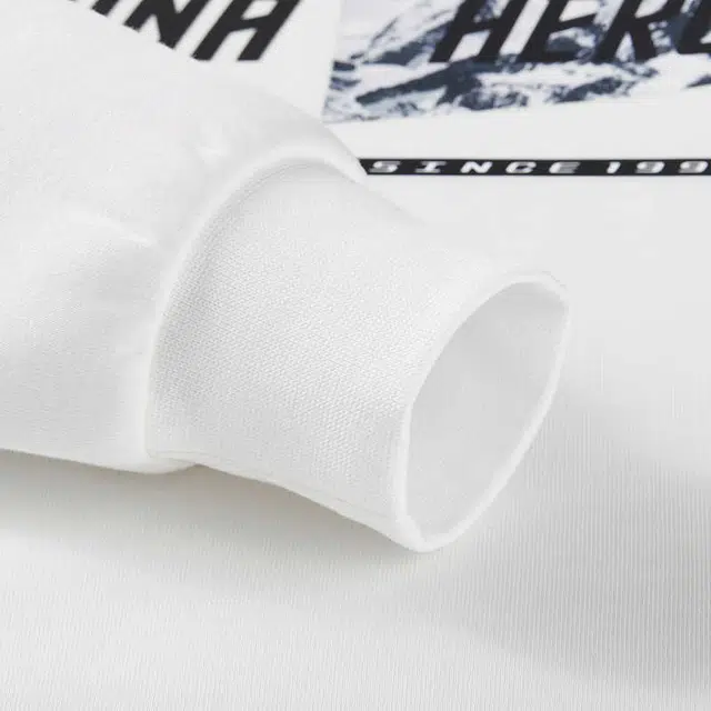 安踏儿童 字母拼色圆领舒适透气百搭运动卫衣 薏米白 青少年