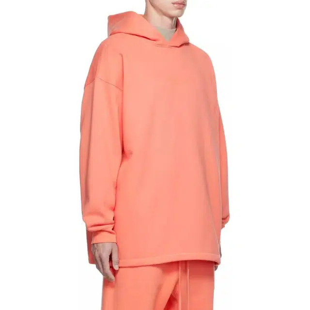 Fear of God Essentials FW22 Coral Relaxed Hoodie Logo