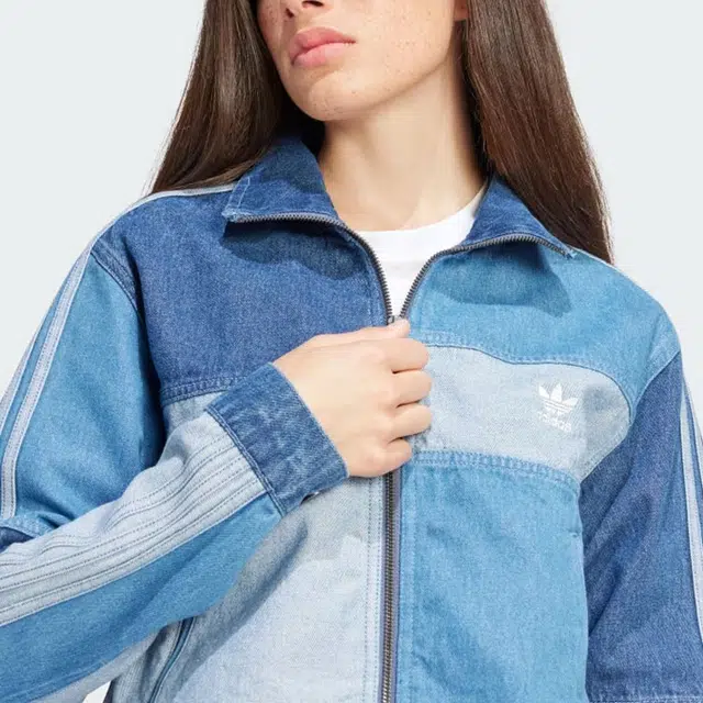 adidas Originals Kseniaschnaider Denim Patchwork Track Top