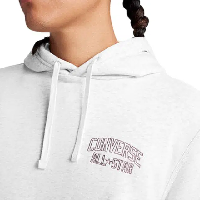 Converse Logo Hoodie Grey