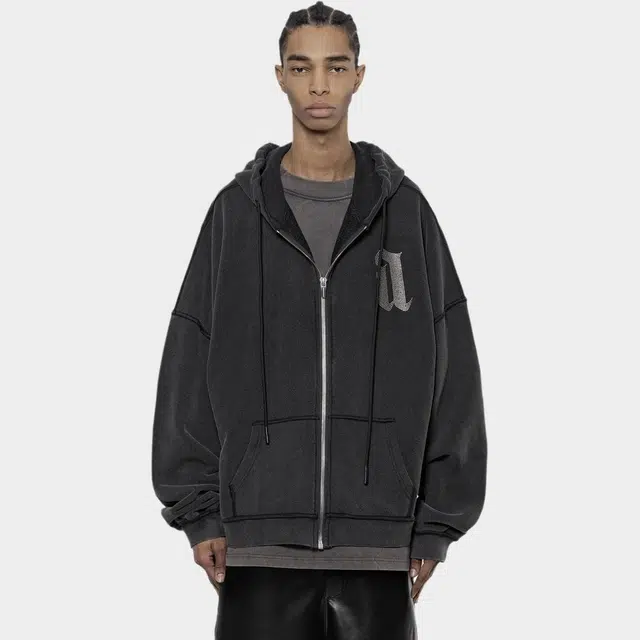 ARNODEFRANCE Punk Washed Black Sweatshirt