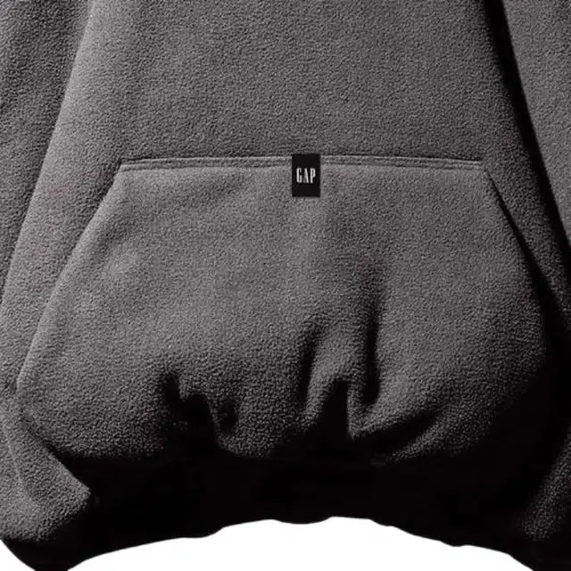 YEEZY x Gap x Balenciaga Dark Grey Polar Fleece Padded Hoodie