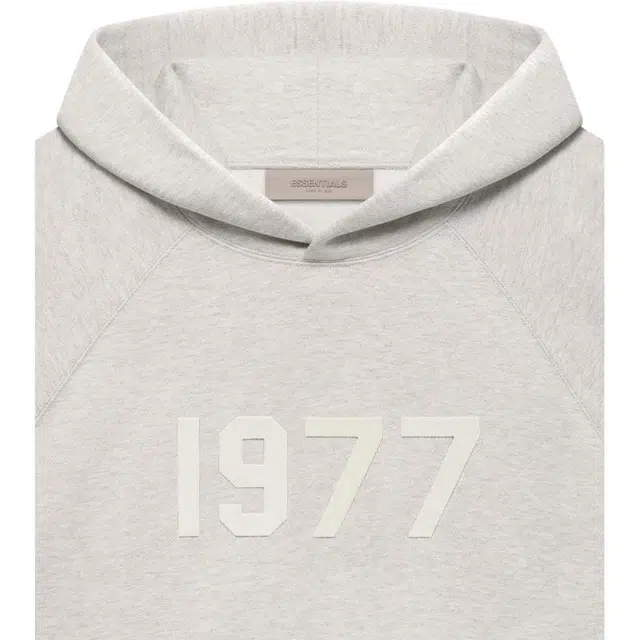 Fear of God Essentials 1977 SS22 Hoodie Light Oatmeal