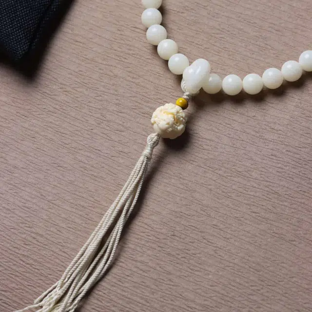 爵倾 圆珠搭配跑环、象牙果抱球貔貅#好运 白玉菩提 珠串 男女同款情侣款