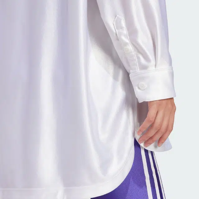 adidas originals Oversized Satin Shirt