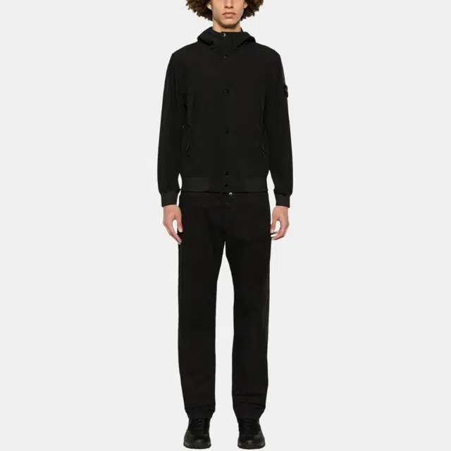 Stone Island Soft Shell Jacket Black