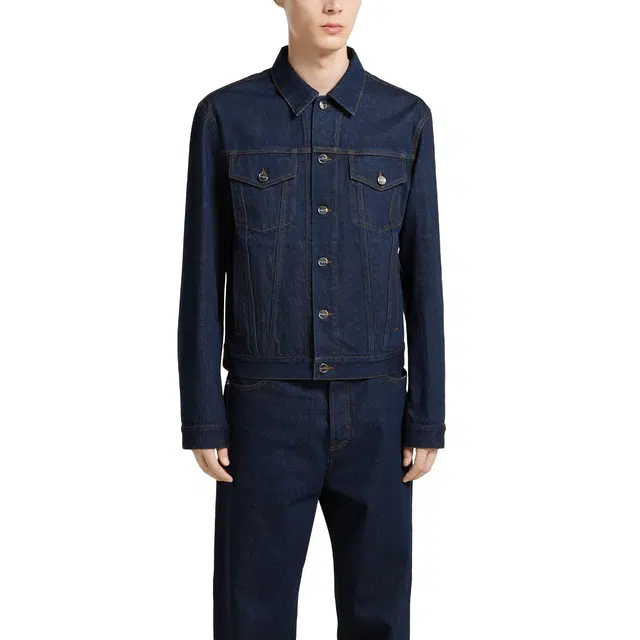 GUCCI FW25 Cotton Webbing Denim Jacket