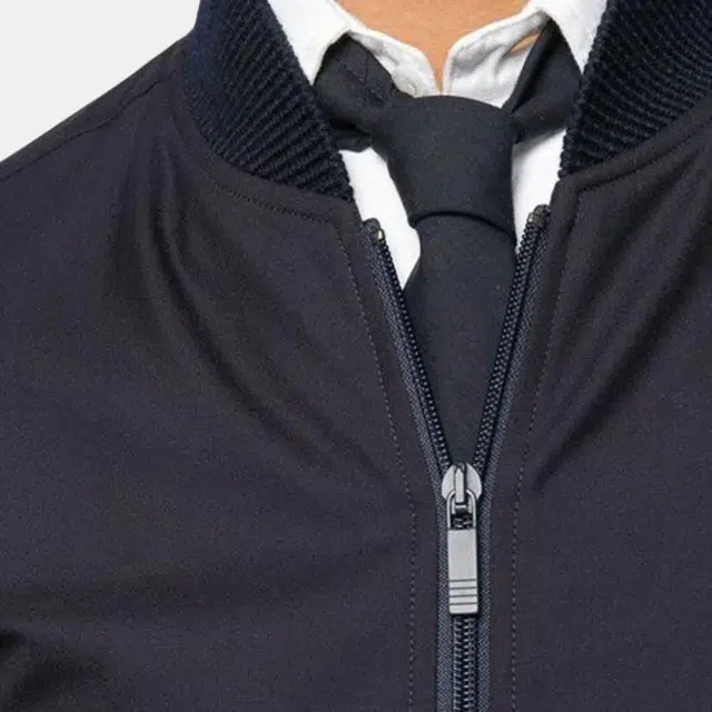 THOM BROWNE Stripe Detail Bomber Jacket