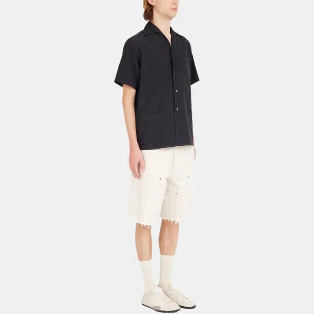 Maison Margiela SS25 Decorative Stitch Shirt Black