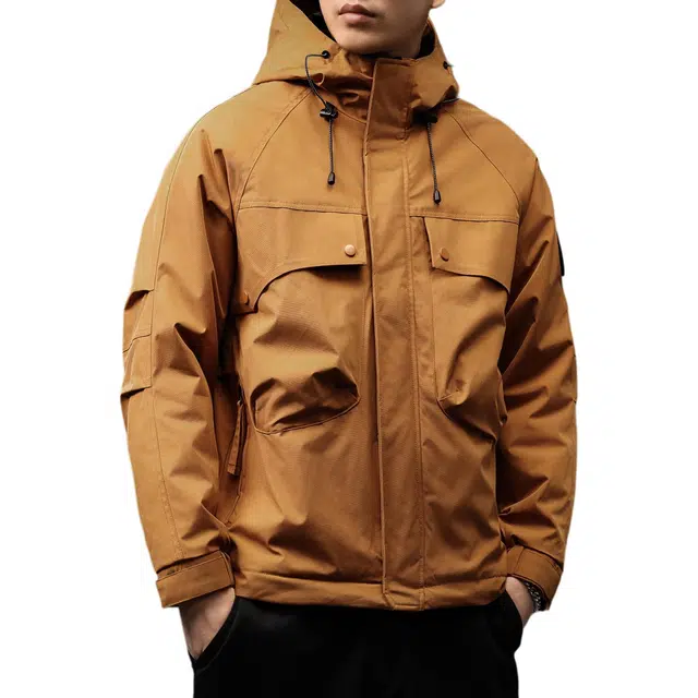 贵色  高端美式户外纯色  防水冲锋衣 男款
