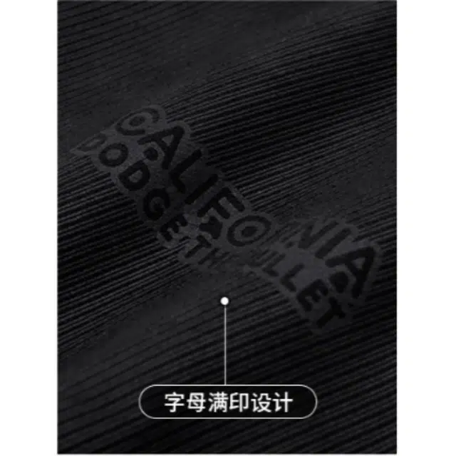 与狼共舞 麂皮时尚复古高街字母脏染满印压花柔软舒适翻领夹克外套 男款
