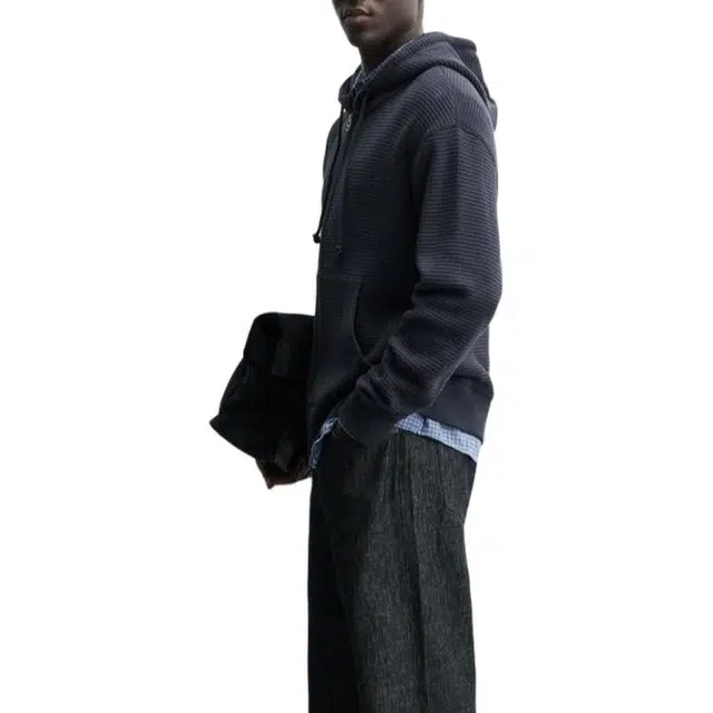 ZARA Checked Zip Hoodie