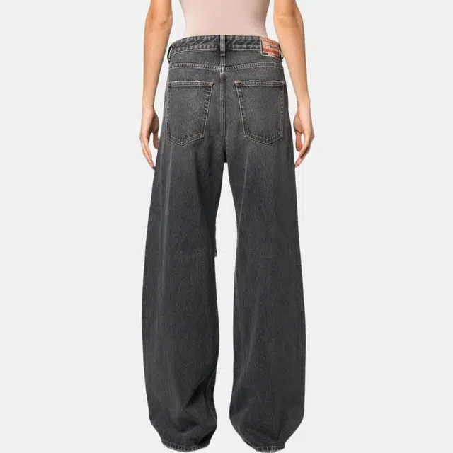 DIESEL FW22 Wide Leg Jeans Charcoal