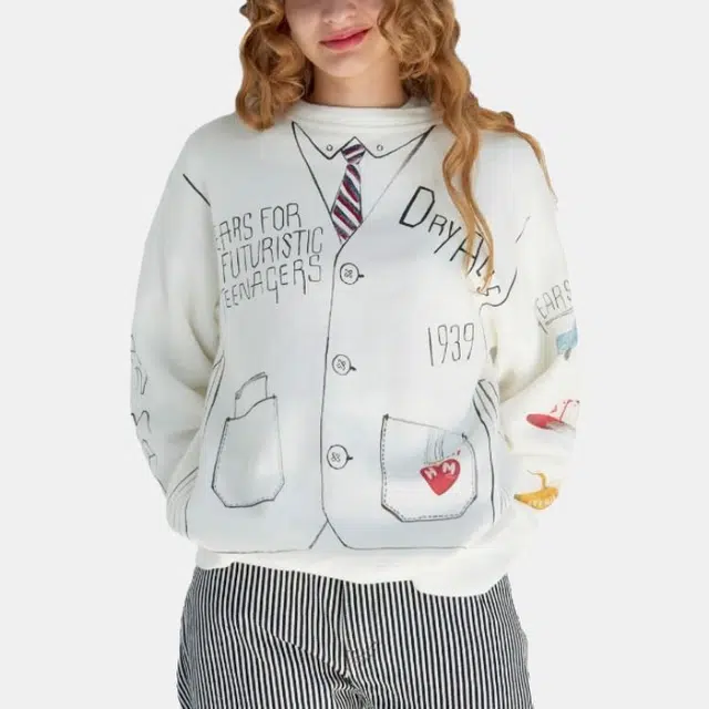 HUMAN MADE FW23 Crewneck Sweatshirt White