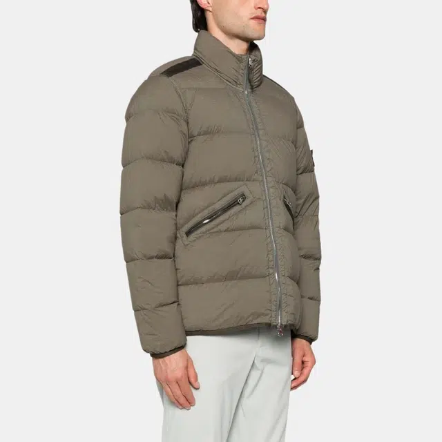 Stone Island FW24 Slim Zip Jacket Light Brown