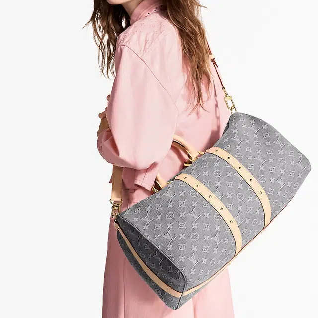 LOUIS VUITTON keepallBandoulire T 45 Monogram Denim
