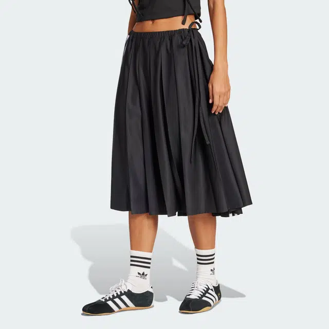 adidas originals RIBBON PLEATED MAXI SKIRT Logo