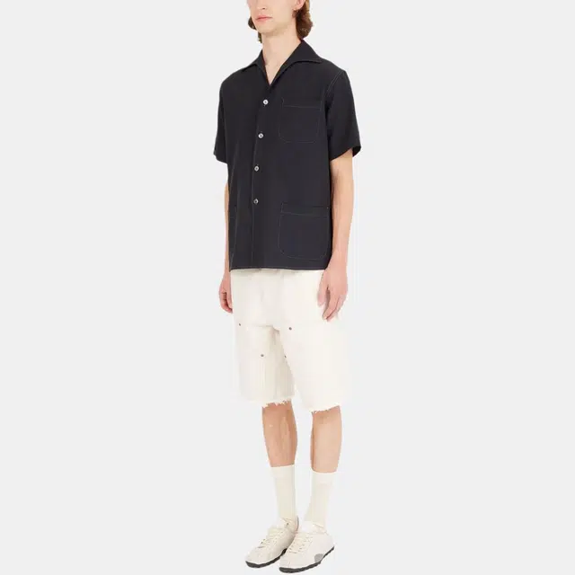 Maison Margiela SS25 Decorative Stitch Shirt Black