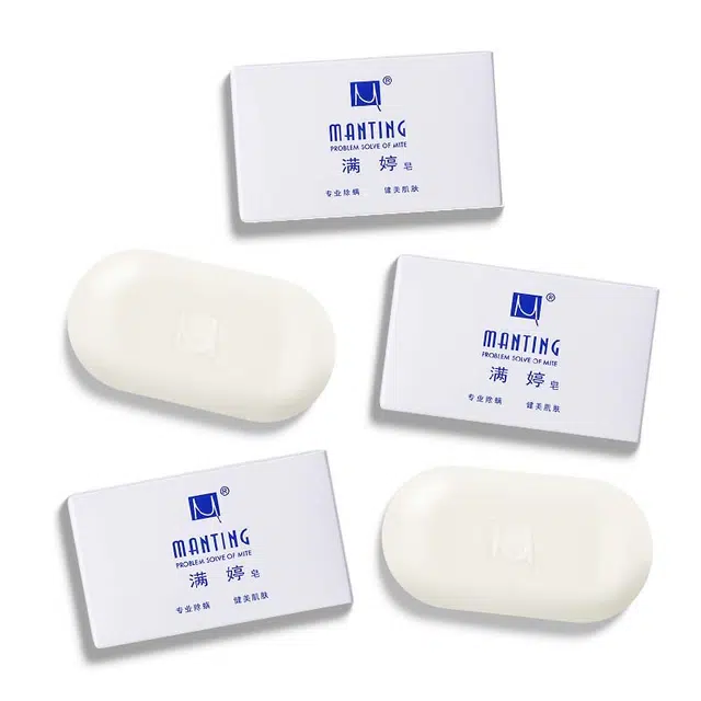 满婷皂 除螨抑螨沐浴香皂 洗面奶洁面精油皂 全身深层清洁油痘肥皂 保湿控油多效合一不紧绷 非硫磺不刺激